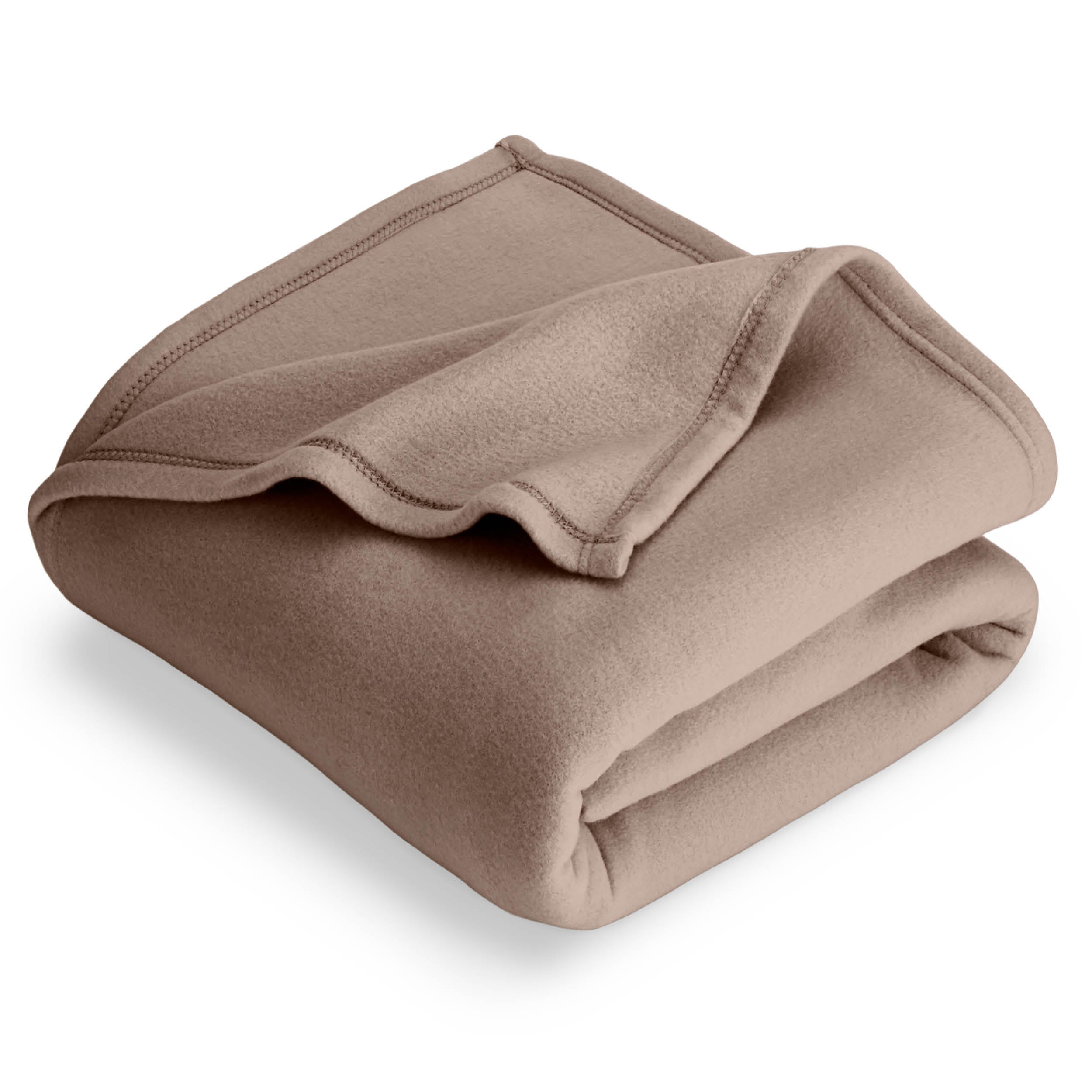A  polar fleece blanket folded neatly
