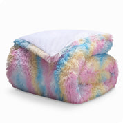 Shaggy duvet cover folded