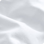 Close up of the percale pillowcase fabric