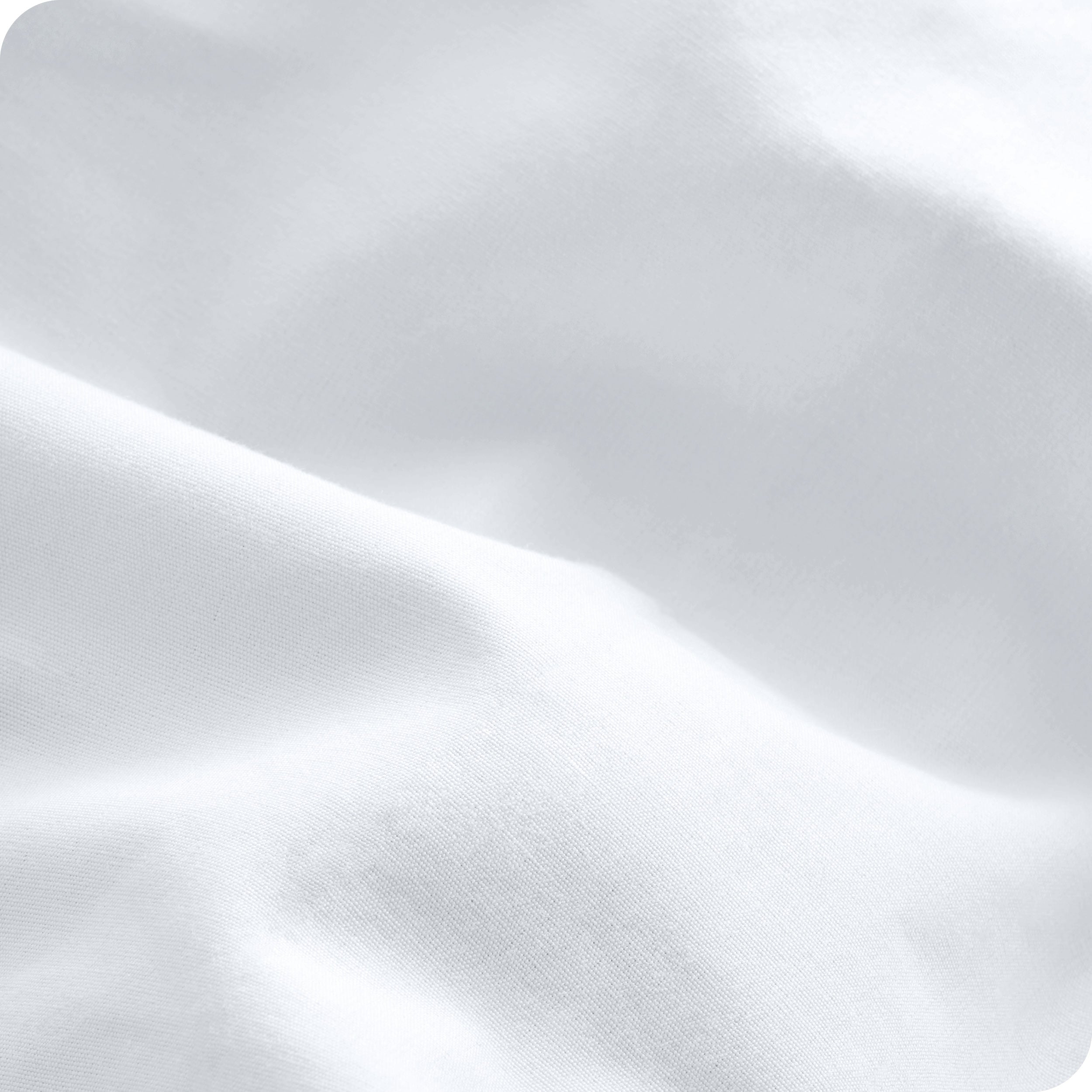 Close up of the percale pillowcase fabric
