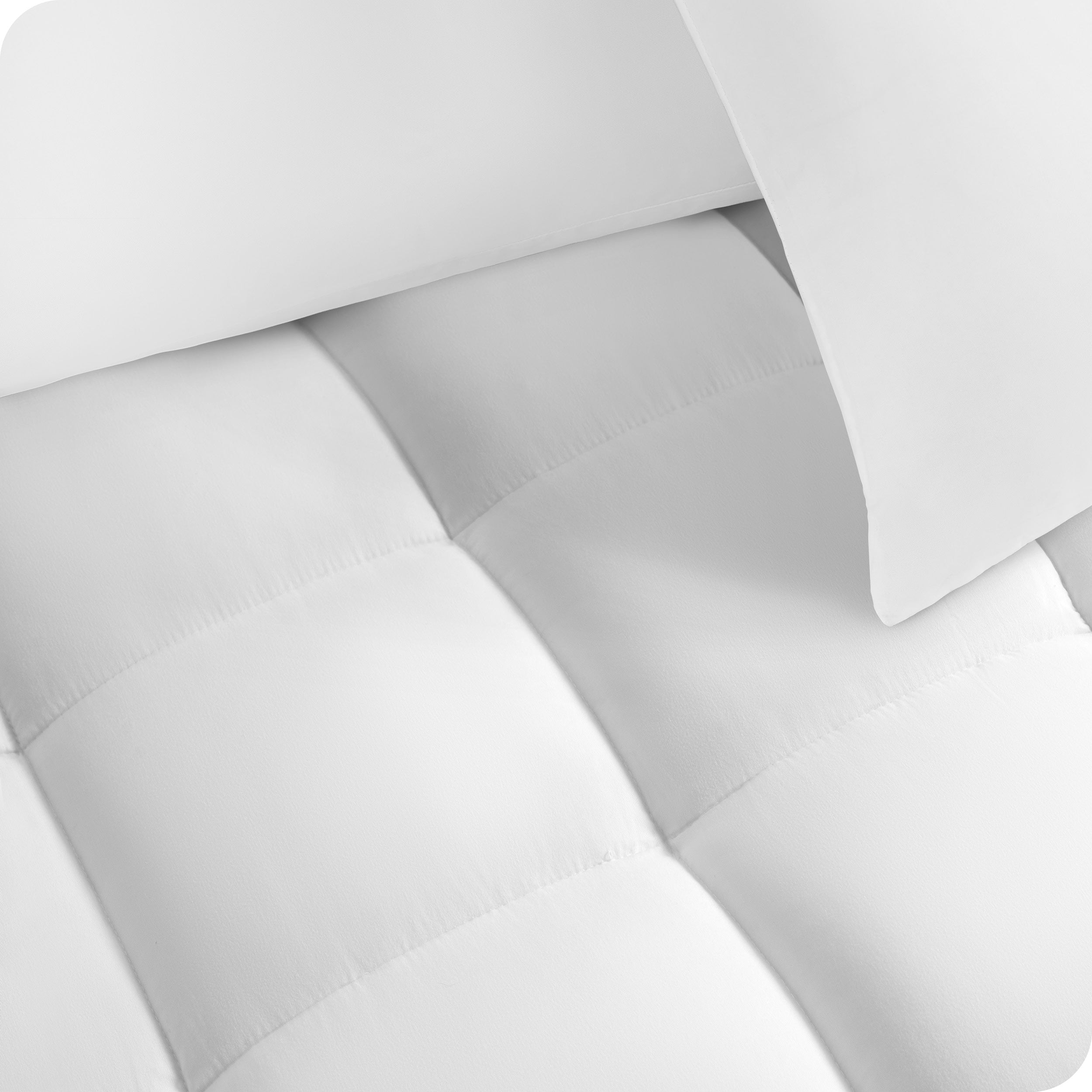 Close up of a cotton top mattress pad