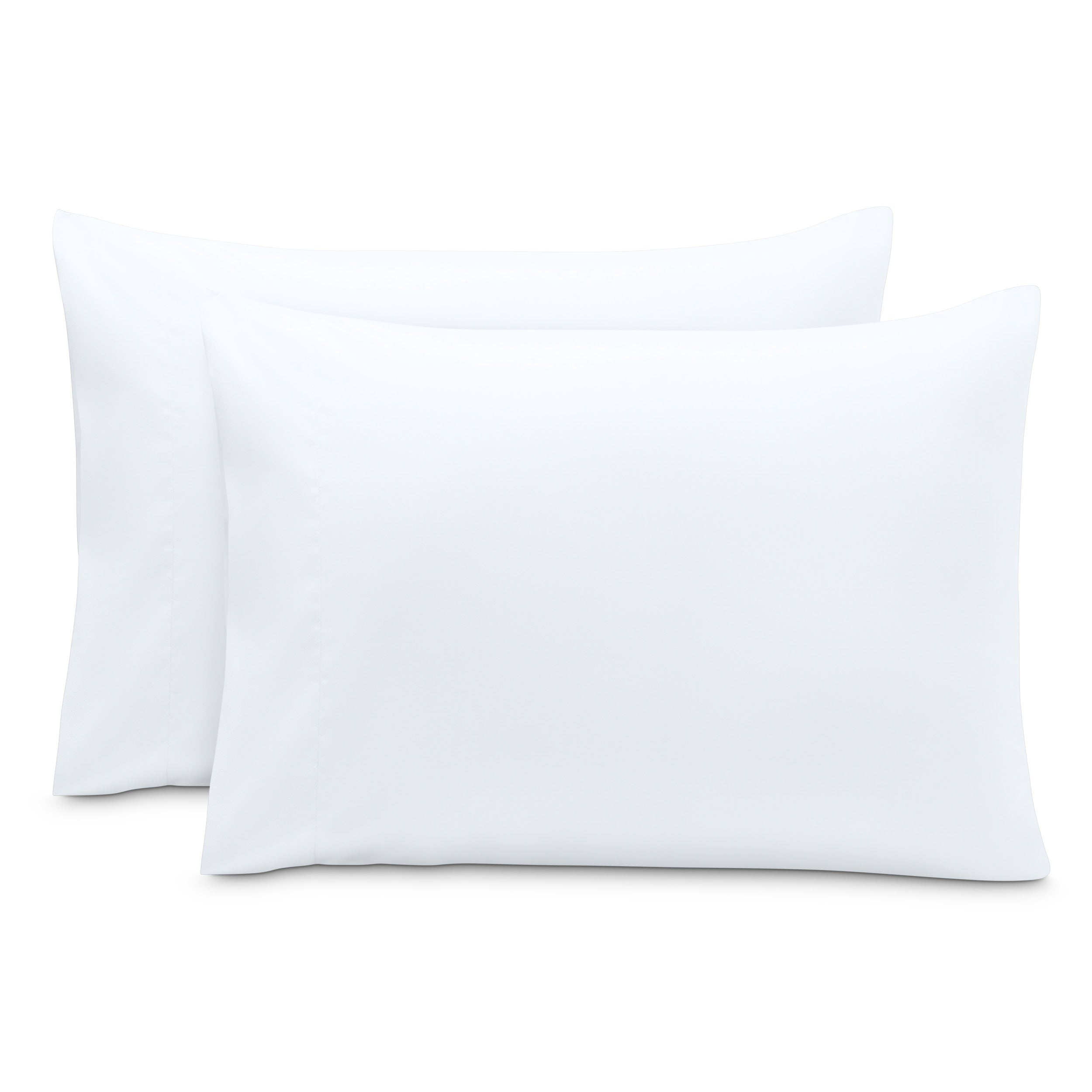 2 pillowcases on pillows