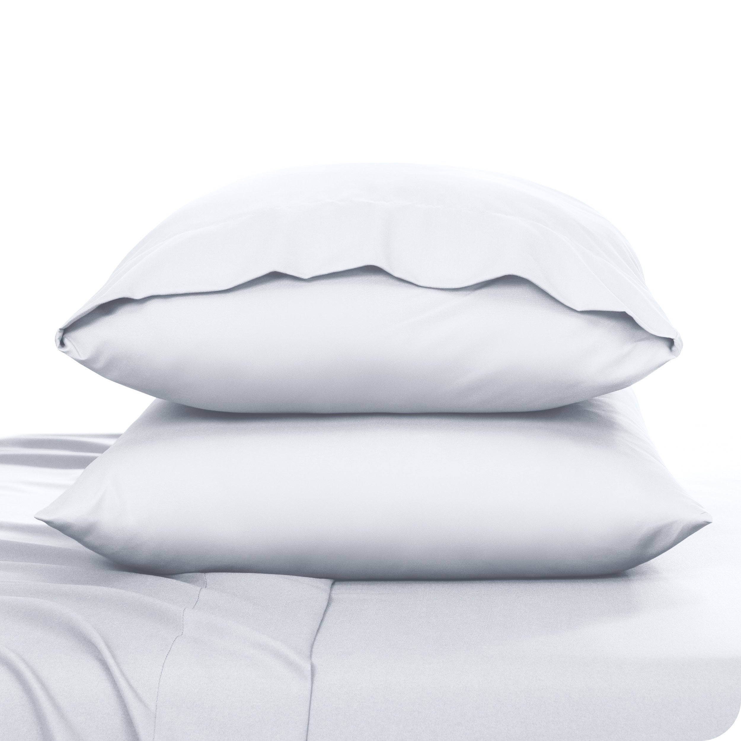 2 pillowcases on pillows