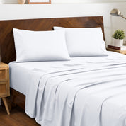 Microfiber envelope pillowcase sheet set