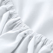 Close up of the elastic on the fitted sheet