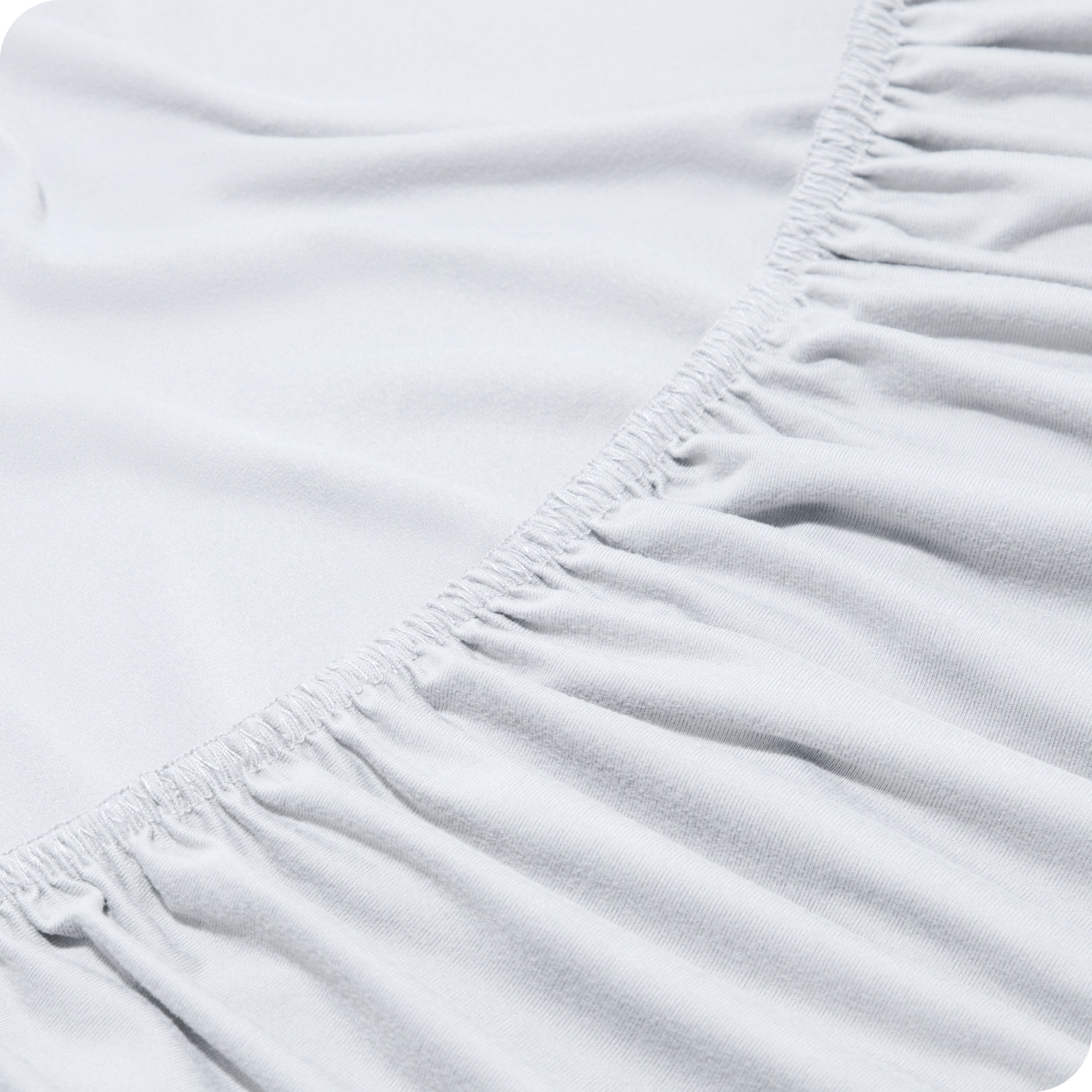Close up of a elasticized fitted sheet