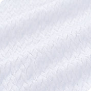 Close up of a chevron microplush blanket showing the texture
