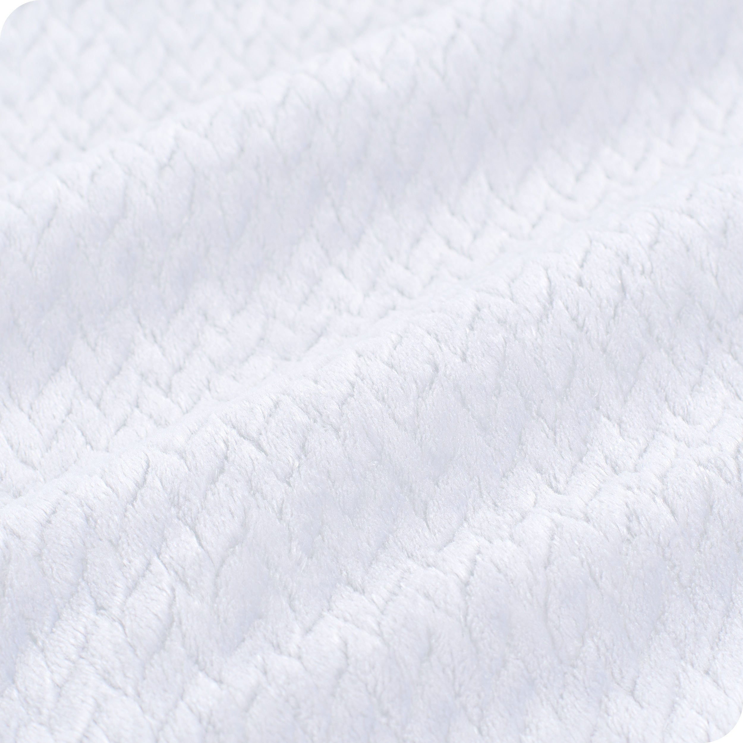 Close up of a chevron microplush blanket showing the texture