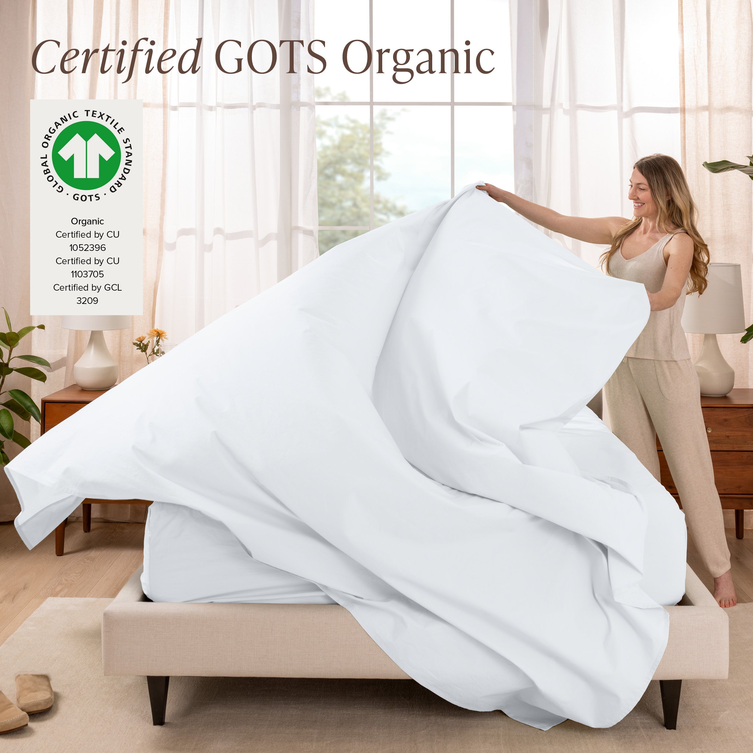 Organic Cotton Percale Sheet Set - Twin XL