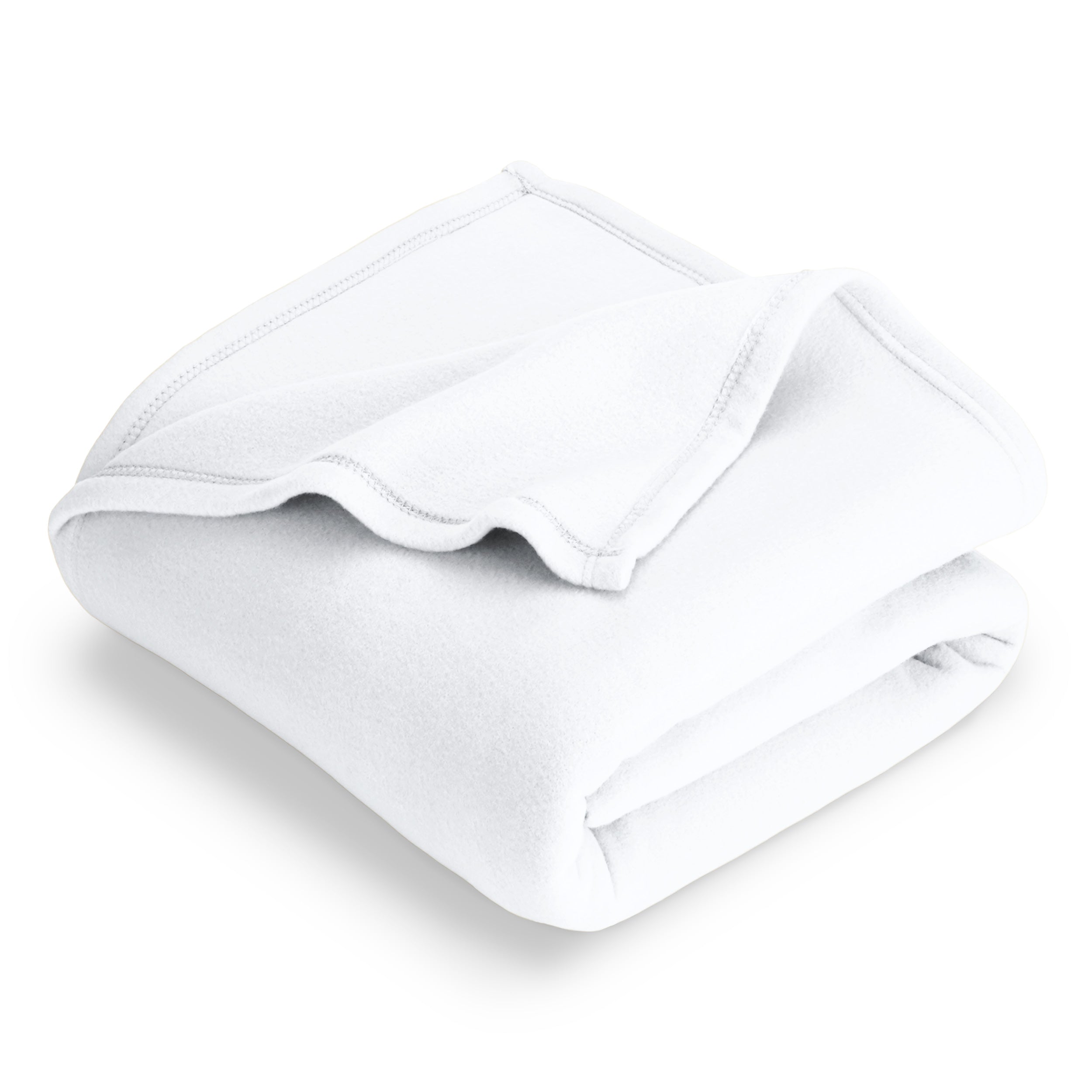 A  polar fleece blanket folded neatly