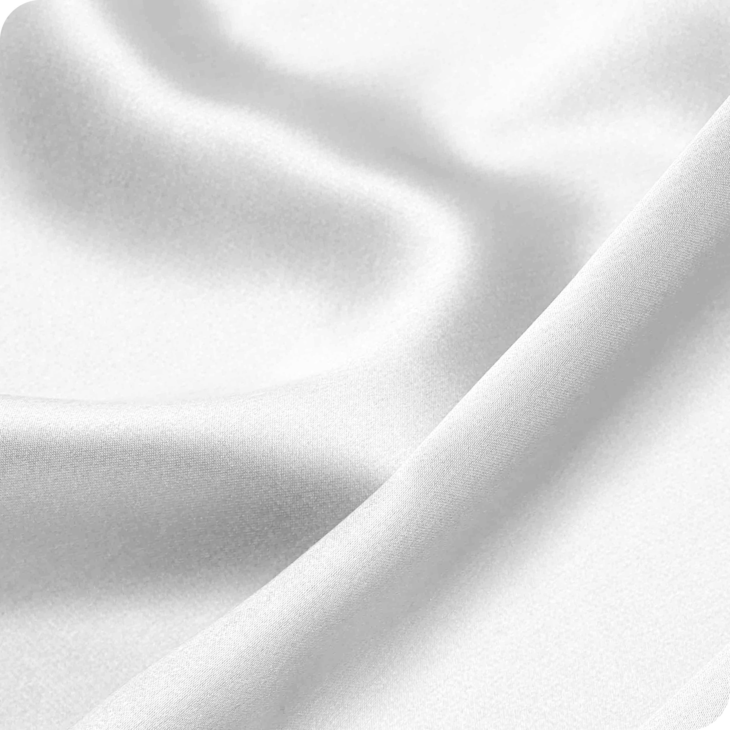 Close up of poly satin pillowcase fabric