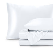 Satin sheets folded and stacked