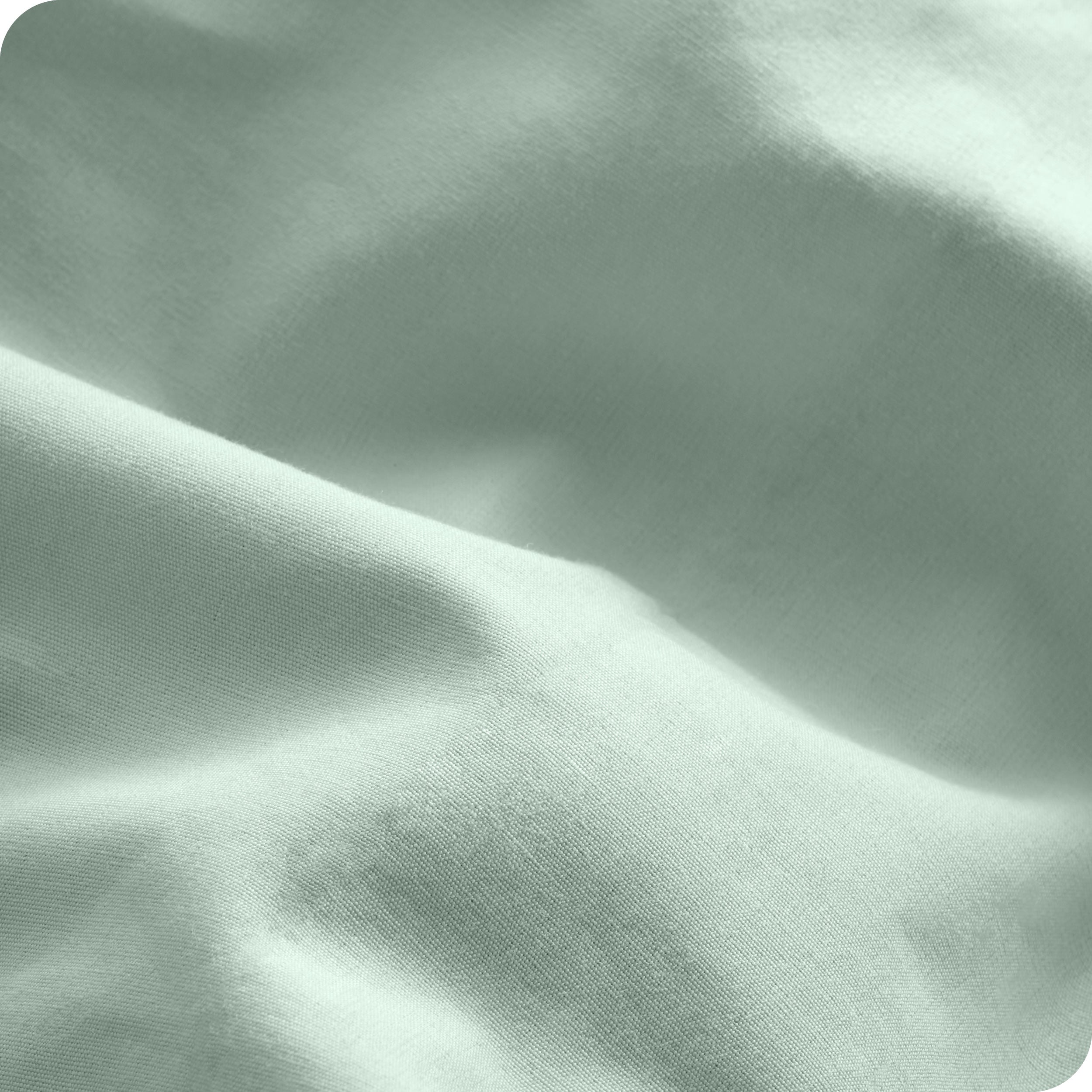 Close up of the percale pillowcase fabric