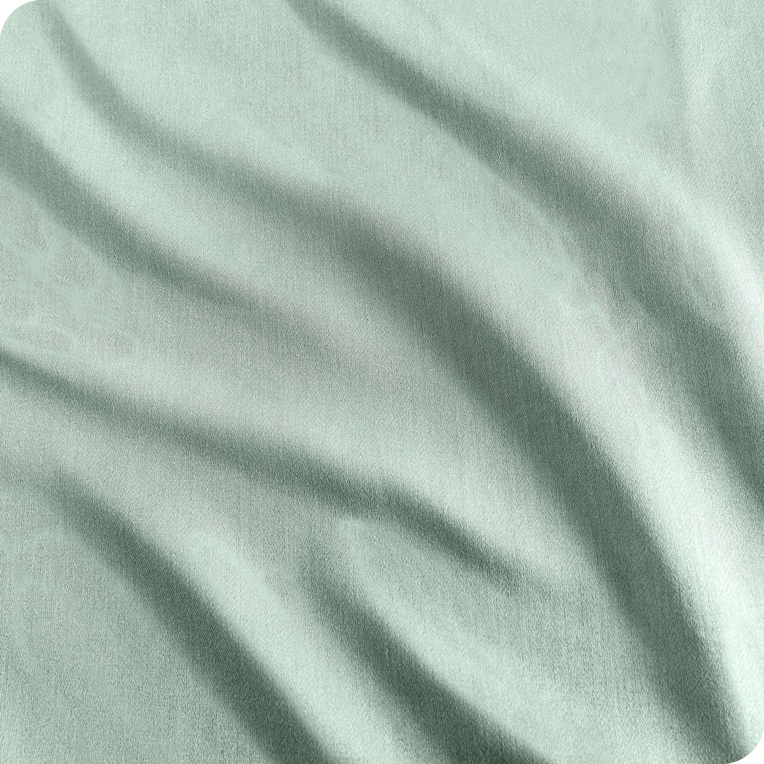 Close up of the sateen pillowcase set fabric
