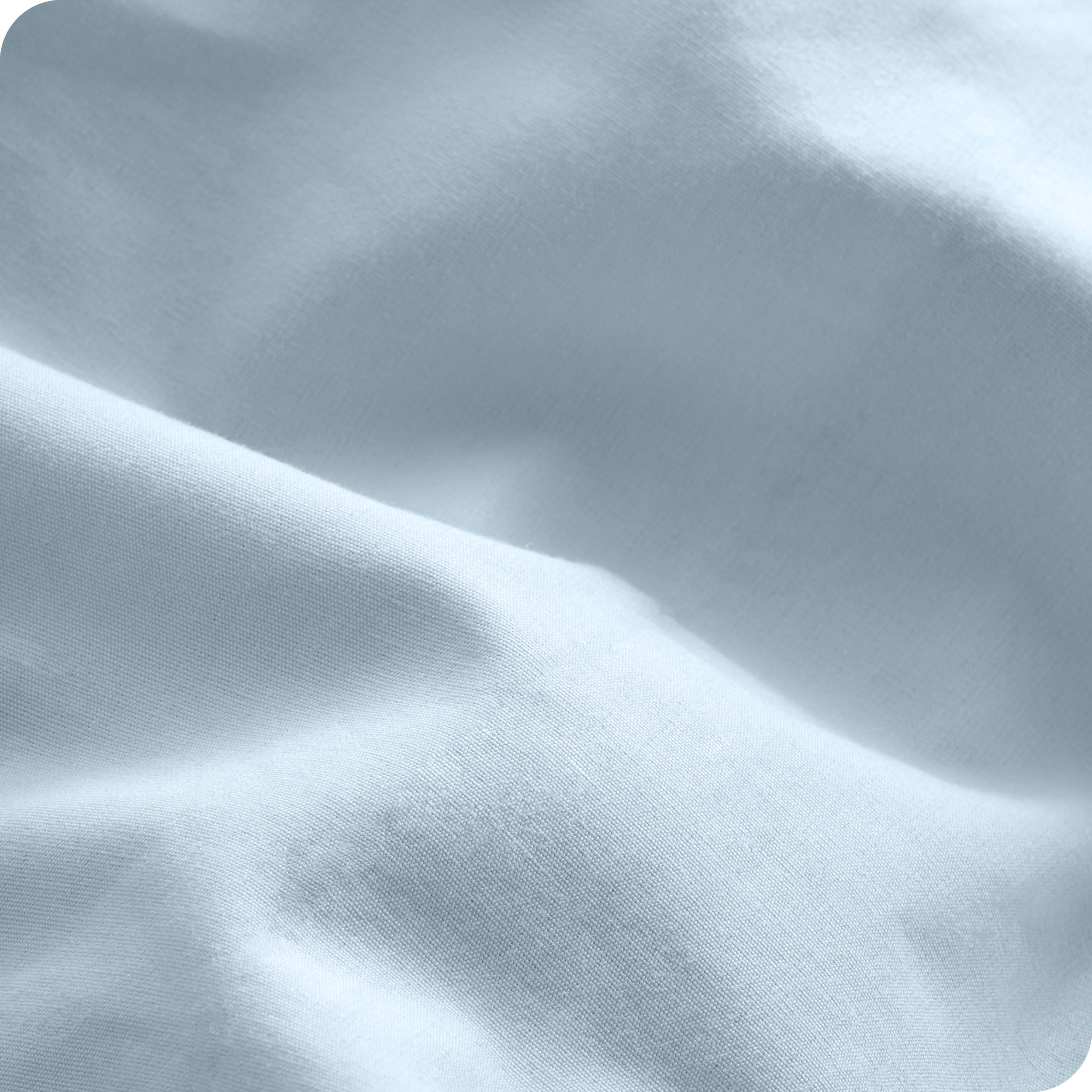 Close up of the percale pillowcase fabric