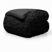 Shaggy duvet cover folded