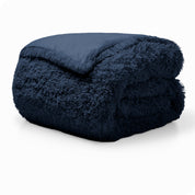 Shaggy duvet cover folded