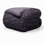 Shaggy duvet cover folded