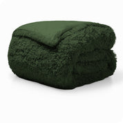 Shaggy duvet cover folded