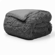Shaggy duvet cover folded