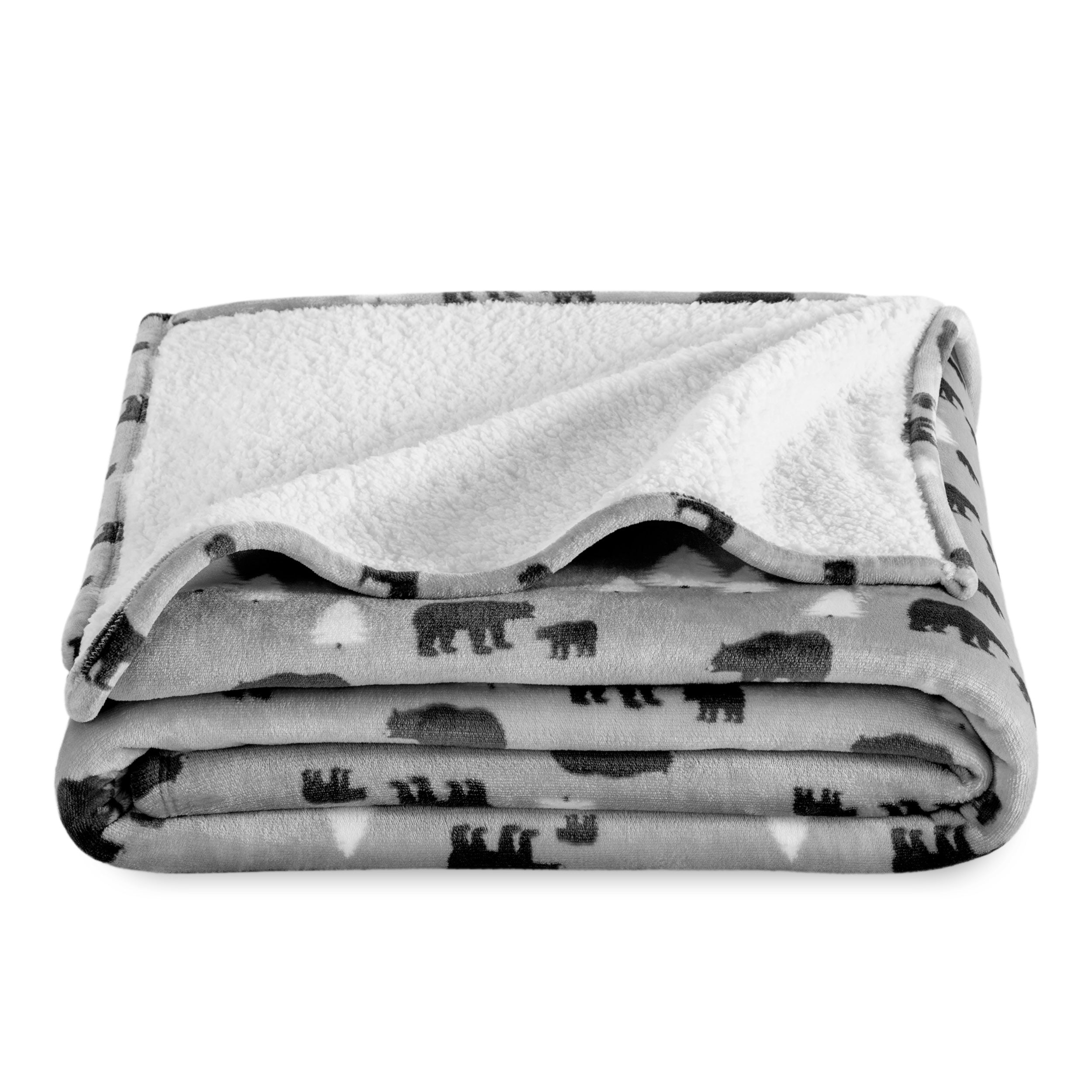 Printed Sherpa Blanket