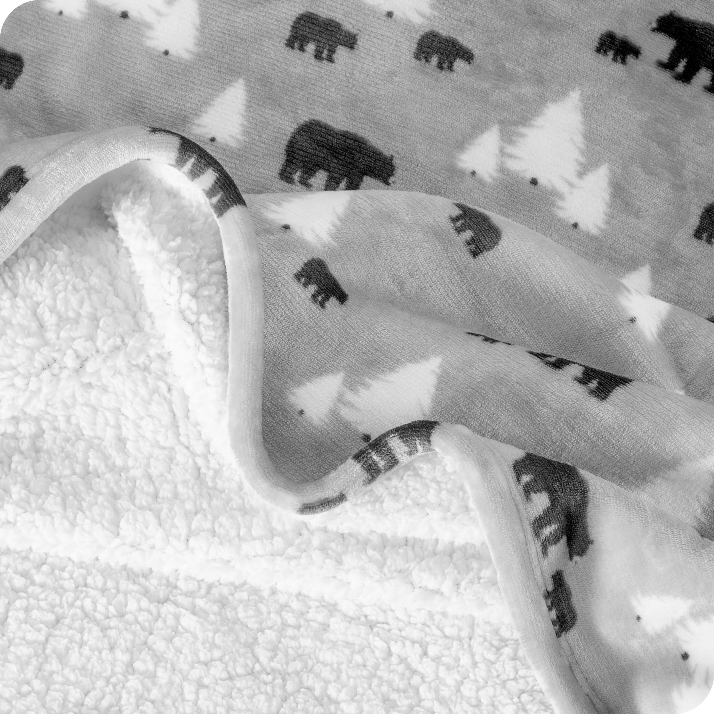 Printed Sherpa Blanket