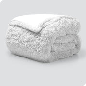 Shaggy duvet cover folded