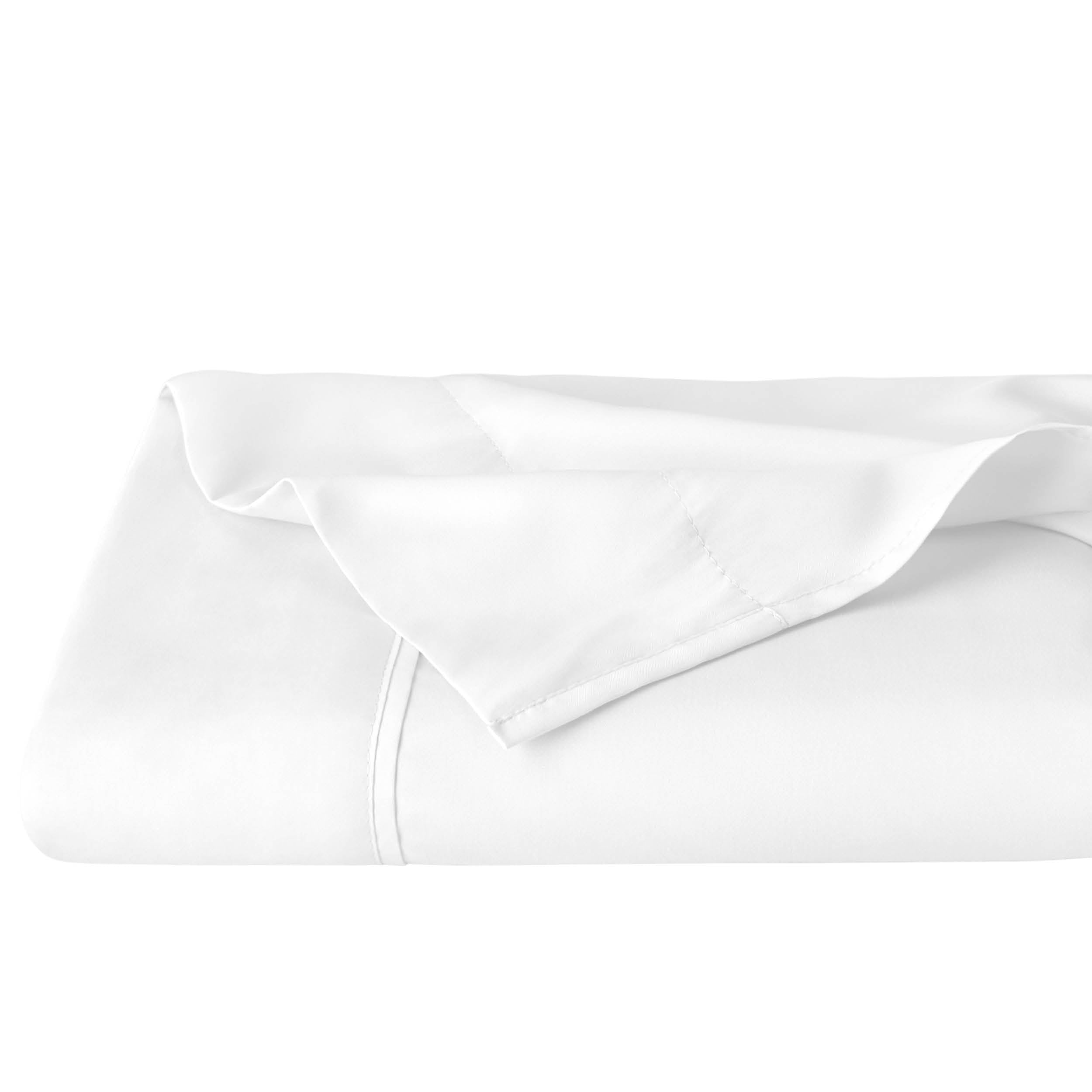 White microfiber flat sheet folded